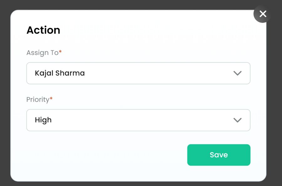 Assign action