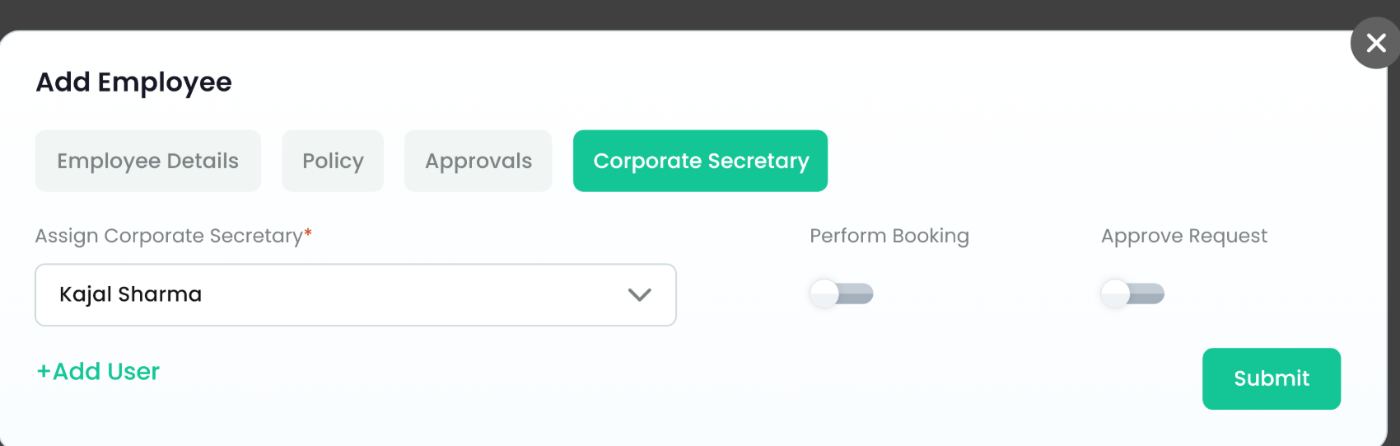 Corporate secretary
